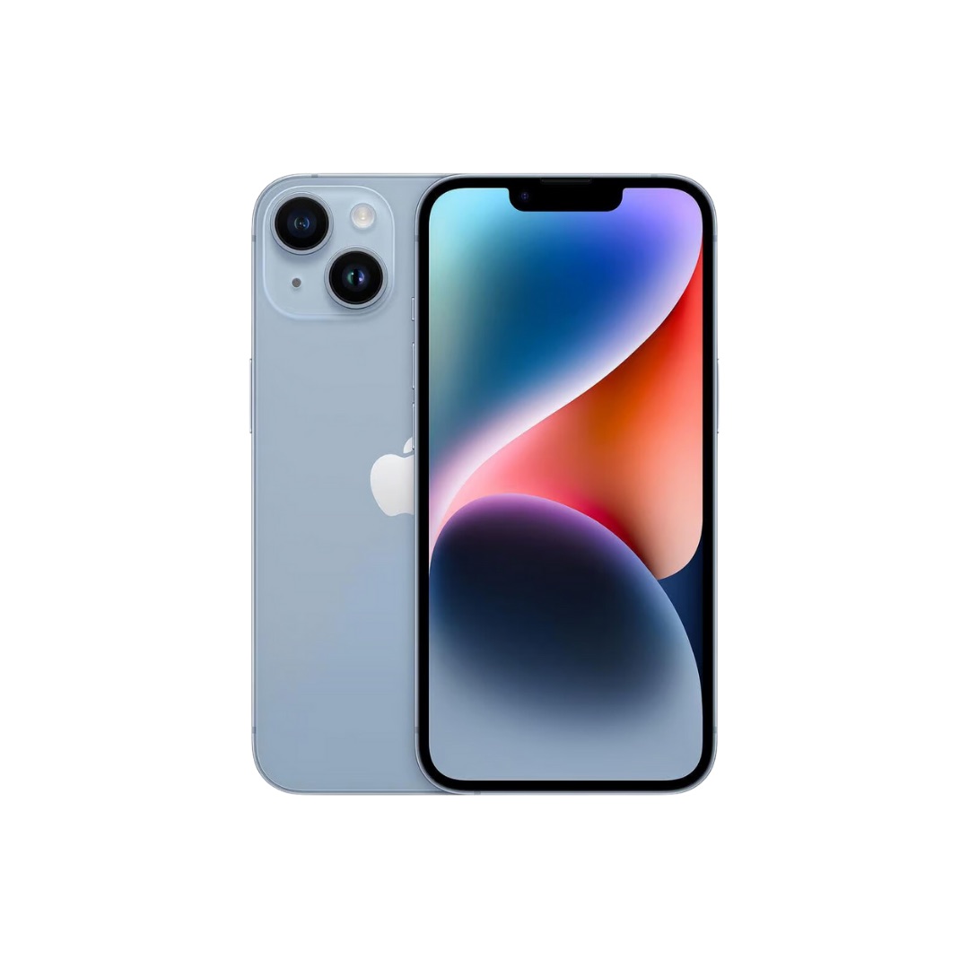 iPhone 14 Bleu face