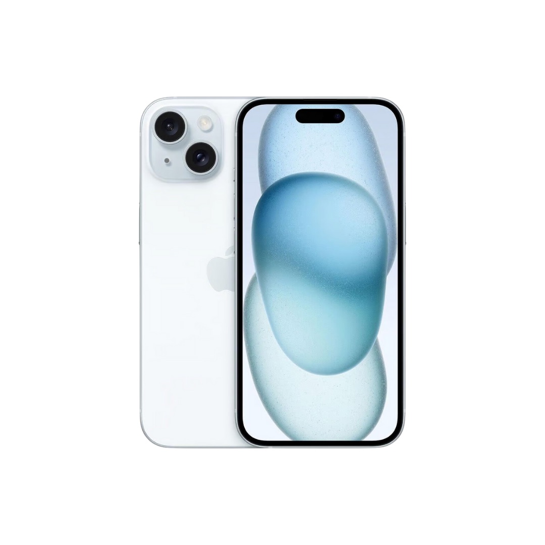 iPhone 15 Bleu face