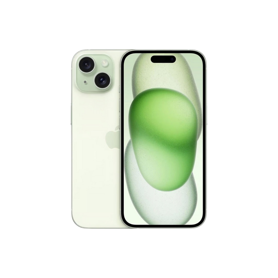 iPhone 15 Plus Vert face